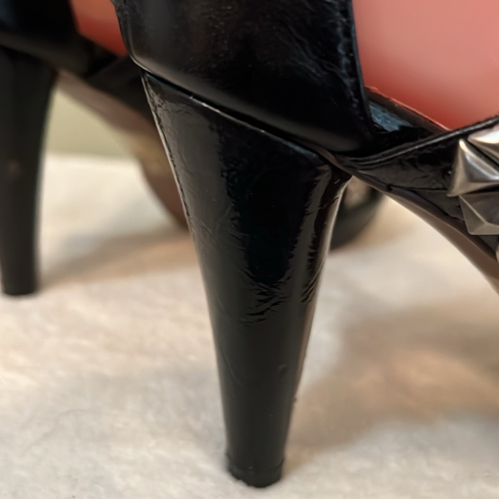 Jeffrey Campbell Ibiza Black Leather With Rhinestones And Studs Size 7 - Picture 9 of 12